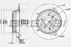 BREMSI CD6221S - DISCHI FRENO - BRAKE DISCS