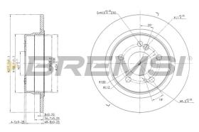 BREMSI CD6224S - DISCHI FRENO - BRAKE DISCS