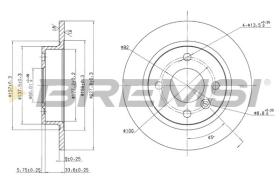 BREMSI CD6226S - DISCHI FRENO - BRAKE DISCS
