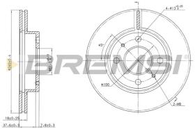 BREMSI CD6227V - DISCHI FRENO - BRAKE DISCS