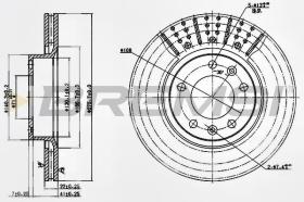 BREMSI CD6228V - DISCHI FRENO - BRAKE DISCS