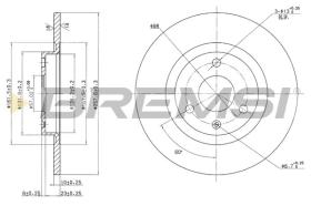 BREMSI CD6229S - DISCHI FRENO - BRAKE DISCS