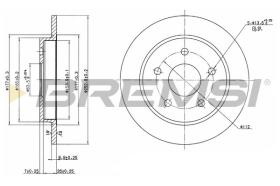 BREMSI CD6232S - DISCHI FRENO - BRAKE DISCS