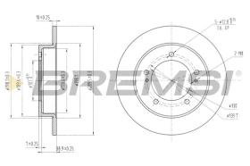 BREMSI CD6233S - DISCHI FRENO - BRAKE DISCS