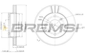 BREMSI CD6234V - DISCHI FRENO - BRAKE DISCS