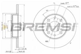 BREMSI CD6240S - DISCHI FRENO - BRAKE DISCS