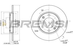 BREMSI CD6244S - DISCHI FRENO - BRAKE DISCS