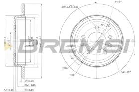 BREMSI CD6245S - DISCHI FRENO - BRAKE DISCS