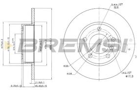 BREMSI CD6248S - DISCHI FRENO - BRAKE DISCS