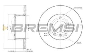 BREMSI CD6250S - DISCHI FRENO - BRAKE DISCS