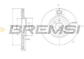 BREMSI CD6252V - DISCHI FRENO - BRAKE DISCS