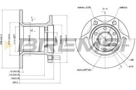 BREMSI CD6254S - DISCHI FRENO - BRAKE DISCS
