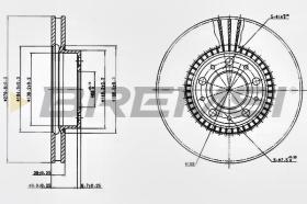 BREMSI CD6255V - DISCHI FRENO - BRAKE DISCS