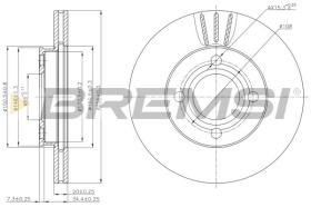 BREMSI CD6256V - DISCHI FRENO - BRAKE DISCS
