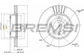 BREMSI CD6258V - DISCHI FRENO - BRAKE DISCS