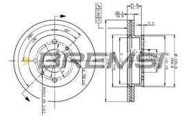 BREMSI CD6259V - DISCHI FRENO - BRAKE DISCS