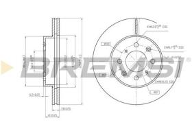 BREMSI CD6261V - DISCHI FRENO - BRAKE DISCS