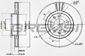 BREMSI CD6264V - DISCHI FRENO - BRAKE DISCS