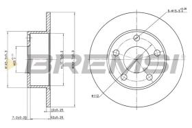BREMSI CD6265S - DISCHI FRENO - BRAKE DISCS