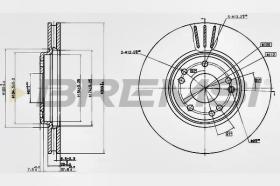 BREMSI CD6268V - DISCHI FRENO - BRAKE DISCS