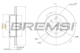 BREMSI CD6279S - DISCHI FRENO - BRAKE DISCS