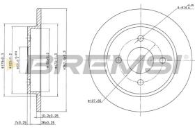 BREMSI CD6281S - DISCHI FRENO - BRAKE DISCS
