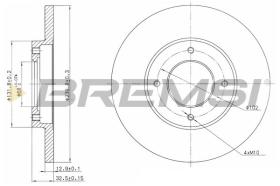 BREMSI CD6282S - DISCHI FRENO - BRAKE DISCS