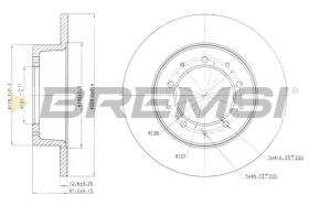 BREMSI CD6283S - DISCHI FRENO - BRAKE DISCS