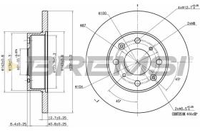 BREMSI CD6285S - DISCHI FRENO - BRAKE DISCS