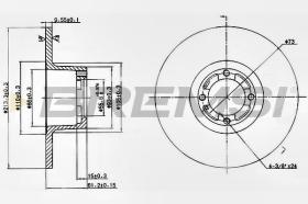 BREMSI CD6286S - DISCHI FRENO - BRAKE DISCS