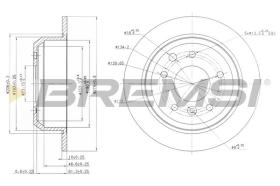 BREMSI CD6287S - DISCHI FRENO - BRAKE DISCS