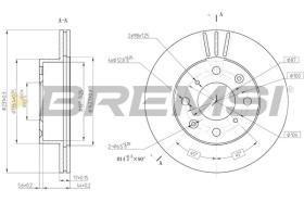 BREMSI CD6289V - DISCHI FRENO - BRAKE DISCS