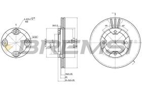BREMSI CD6290V - DISCHI FRENO - BRAKE DISCS