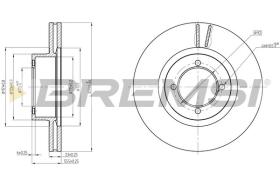 BREMSI CD6305V - DISCHI FRENO - BRAKE DISCS