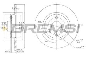 BREMSI CD6316S - DISCHI FRENO - BRAKE DISCS