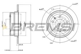 BREMSI CD6317S - DISCHI FRENO - BRAKE DISCS