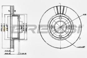 BREMSI CD6319V - DISCHI FRENO - BRAKE DISCS