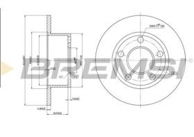 BREMSI CD6321S - DISCHI FRENO - BRAKE DISCS