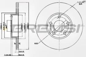 BREMSI CD6324S - DISCHI FRENO - BRAKE DISCS