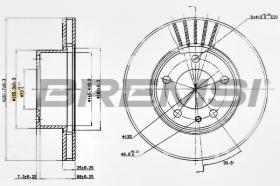BREMSI CD6325V - DISCHI FRENO - BRAKE DISCS
