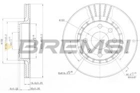 BREMSI CD6328V - DISCHI FRENO - BRAKE DISCS