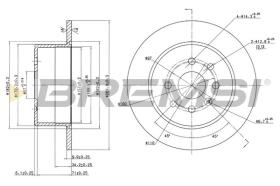 BREMSI CD6329S - DISCHI FRENO - BRAKE DISCS