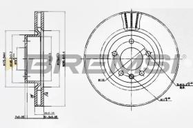 BREMSI CD6330V - DISCHI FRENO - BRAKE DISCS