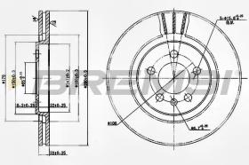 BREMSI CD6332V - DISCHI FRENO - BRAKE DISCS