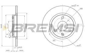 BREMSI CD6335S - DISCHI FRENO - BRAKE DISCS