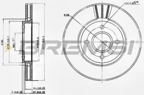 BREMSI CD6337V - DISCHI FRENO - BRAKE DISCS