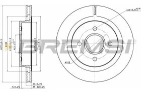 BREMSI CD6338V - DISCHI FRENO - BRAKE DISCS
