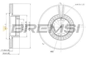 BREMSI CD6341V - DISCHI FRENO - BRAKE DISCS