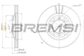 BREMSI CD6342V - DISCHI FRENO - BRAKE DISCS