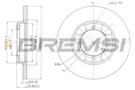 BREMSI CD6343S - DISCHI FRENO - BRAKE DISCS
